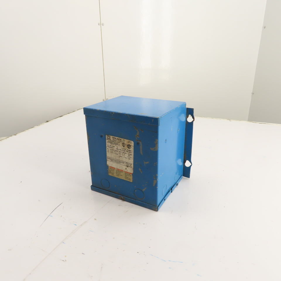 Square D 1.5S1F 1.5KVA 1Ph Dry Type Transformer Pri 240x480V Sec 120/240V 3R