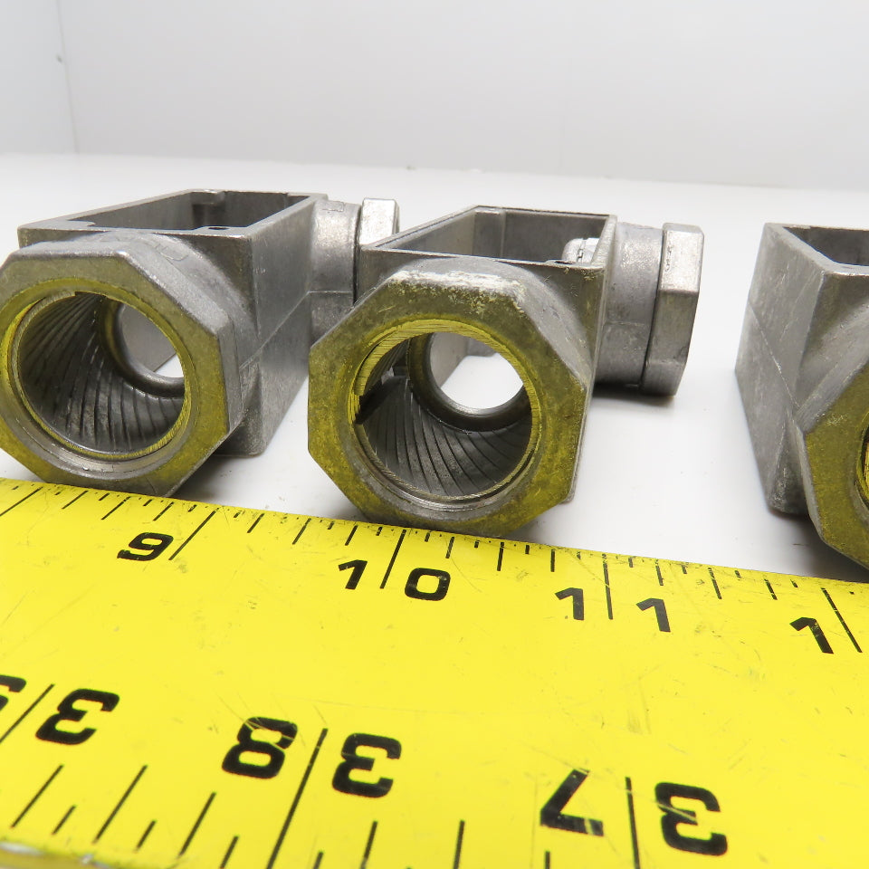 Kondu LB-2 1/2" Compression EMT LB Conduit Body No Covers Lot Of 3
