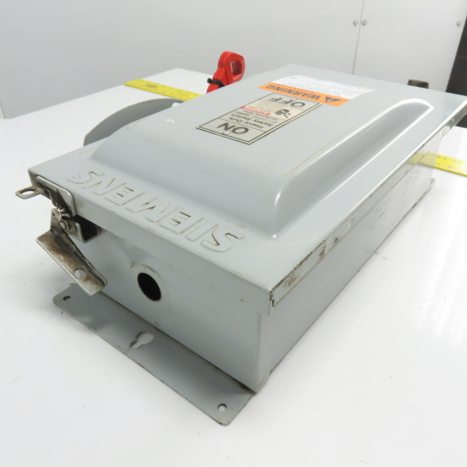 Siemens HF362J 60A 3-Pole Fusible Heavy Duty Safety Disconnect Switch 600VAC