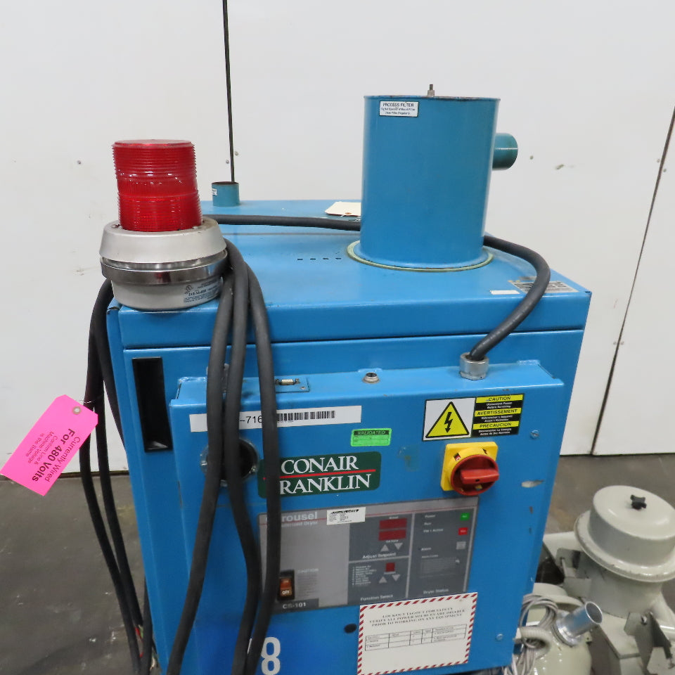 Conair Franklin CS101 MDC-RFK-101 Carousel Dehumidifying Dryer DL12 Hopper 480V