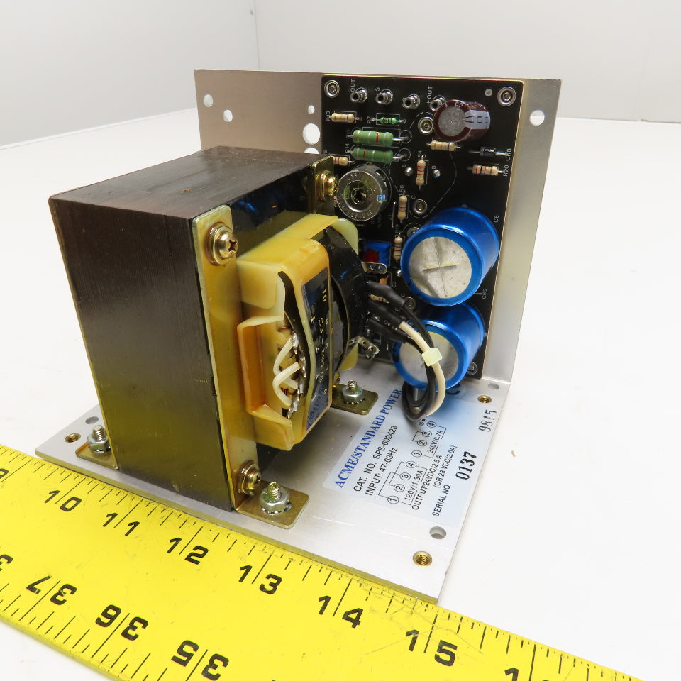 Acme Standard Power SPS-602428 120/240V Primary 24/28VDC Adjustable Power Supply