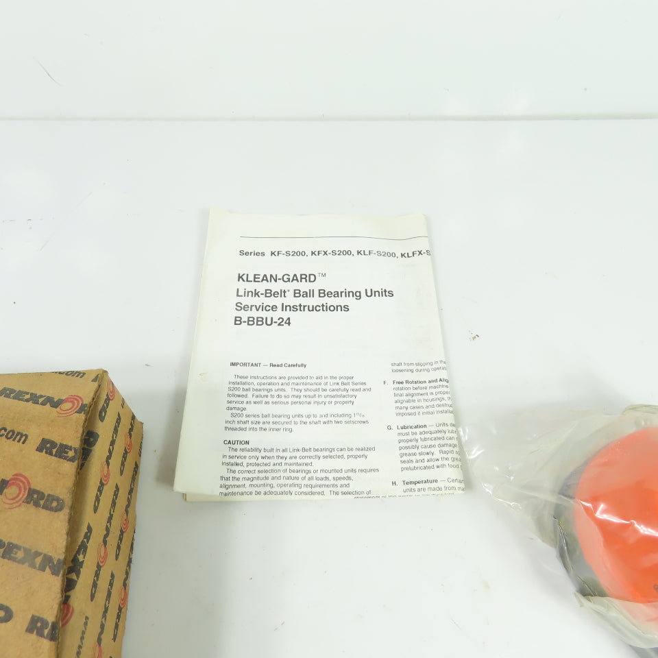 Rexnord KFBS2M25DC 25mm Klean-Gard Link-Belt Ball Bearing Unit