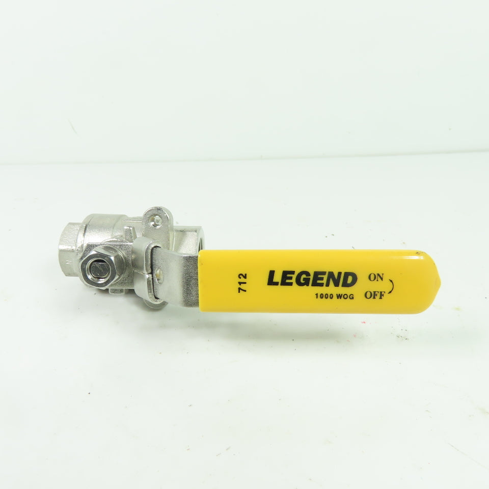 Legend Valve T-712 1/4" NPT Stainless Steel 1000 WOG Ball Valve