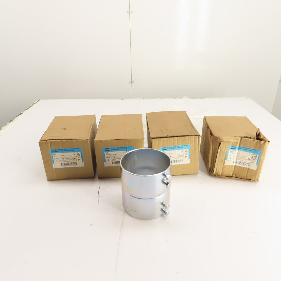 Crouse-Hinds 469 4" EMT Set Screw Type Coupling Lot of 4