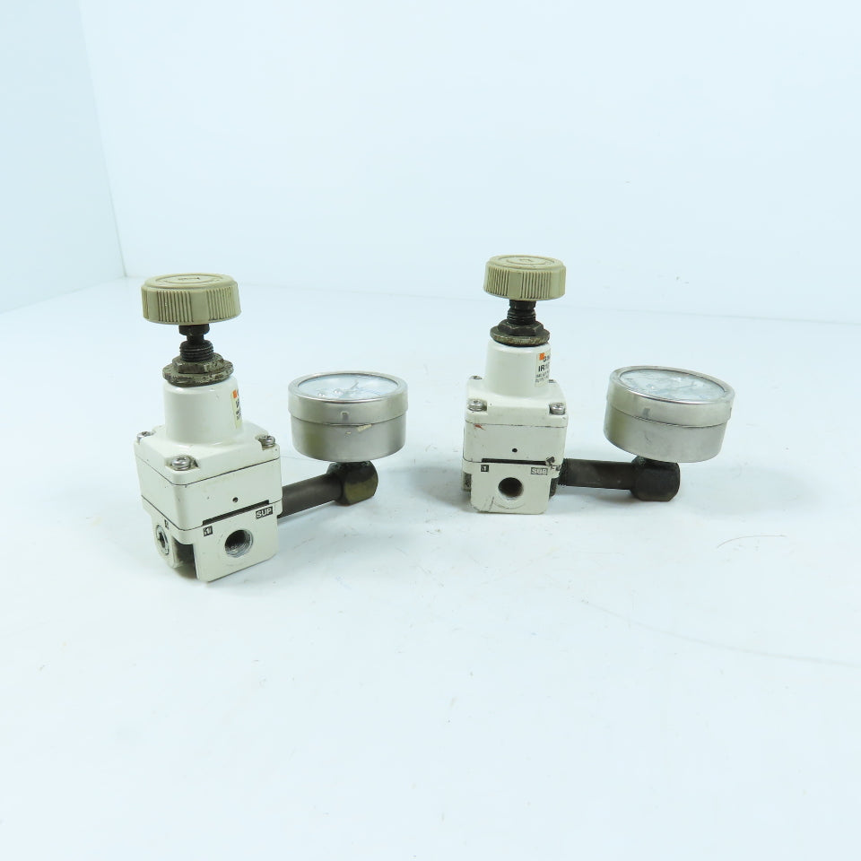 SMC IR1010-N01 Precision Regulator 150 PSI Max Supply 0.7-60 PSI Output Lot Of 2