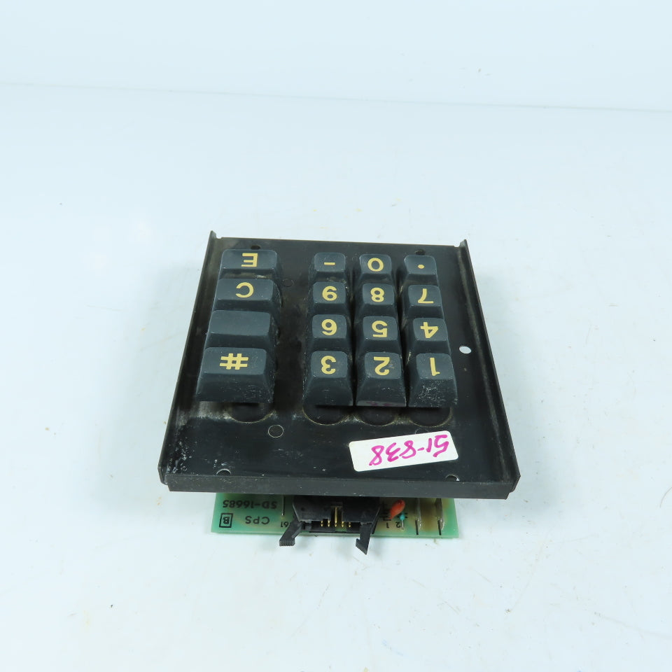 Honeywell SD-16685 16SD21-1-S-H Micro Switch 16-Key Numeric Keypad Assembly