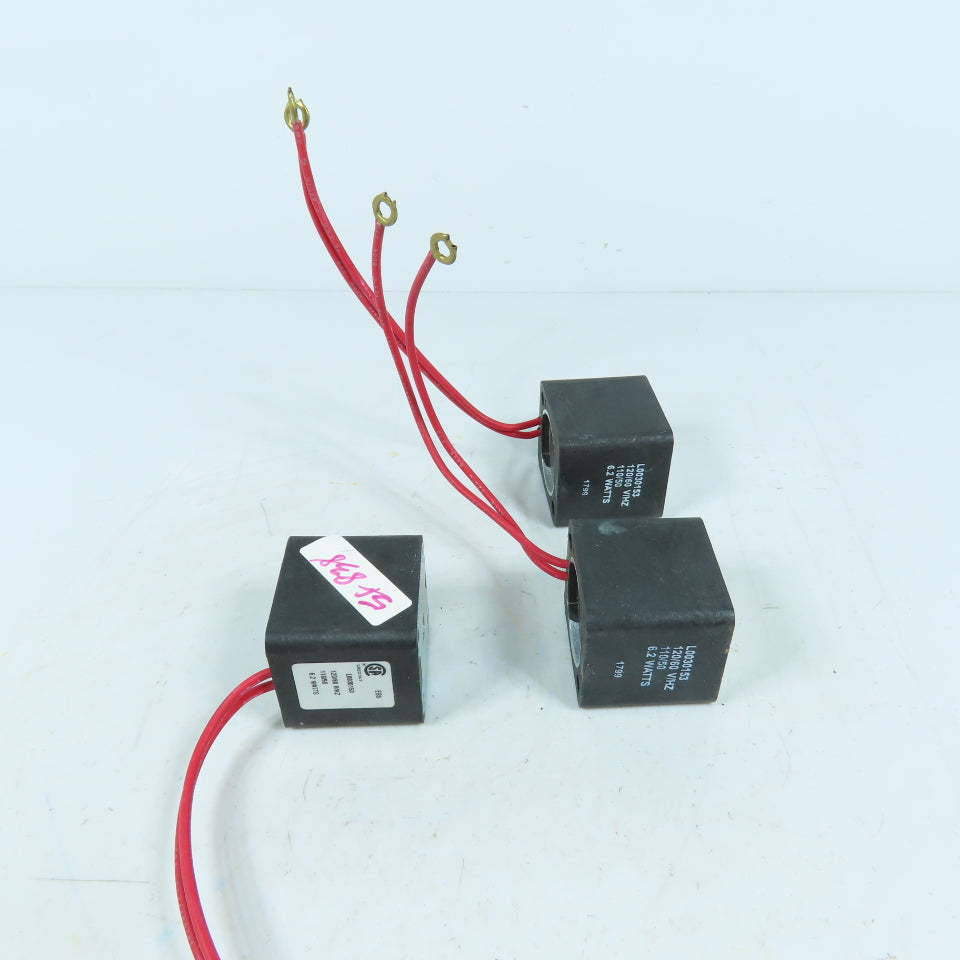 Parker L0030153 Solenoid Valve Coils 120/60 110/50 6.2W EB5 Lot Of 3