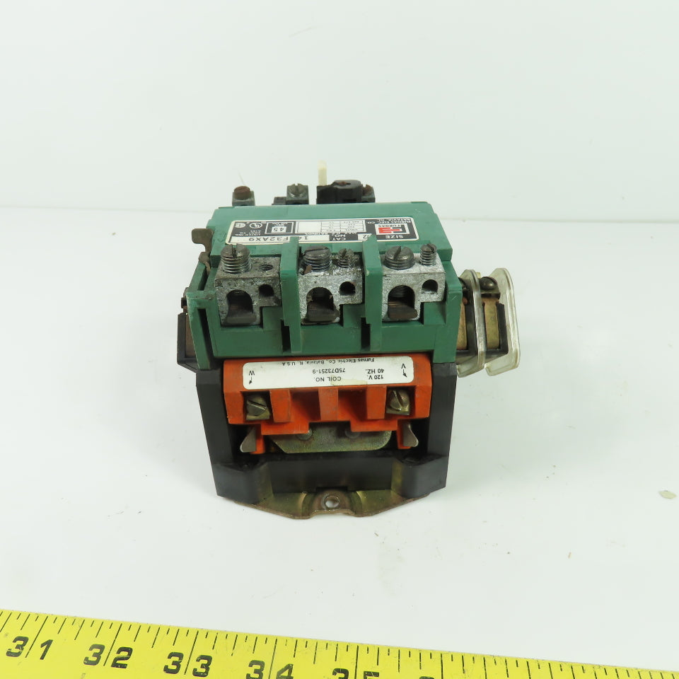 Furnas 14FF32AX9 NEMA Size 2 Magnetic Motor Starter 3Ph 45A 600VAC 120V Coil