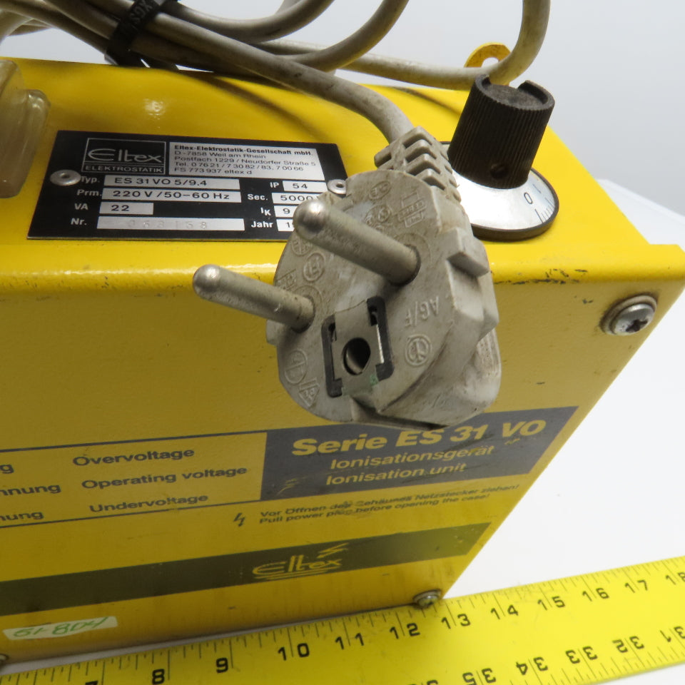 Eltex ES 31 VO 5/9.4 Ionization Unit Power Supply 220V 22Va 5000V Sec.