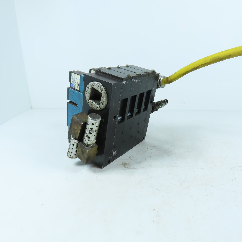 MAC 92B-FAF-000-DM-DDAP-1DM 3-Station Pneumatic Valve Manifold & Base 24VDC