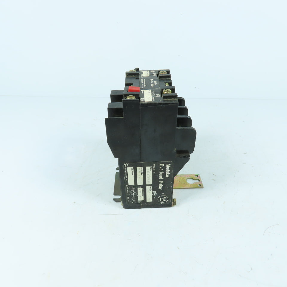 Westinghouse 1373D02G34 MORA 1 MAE Modular Overload Relay Model A 600VAC