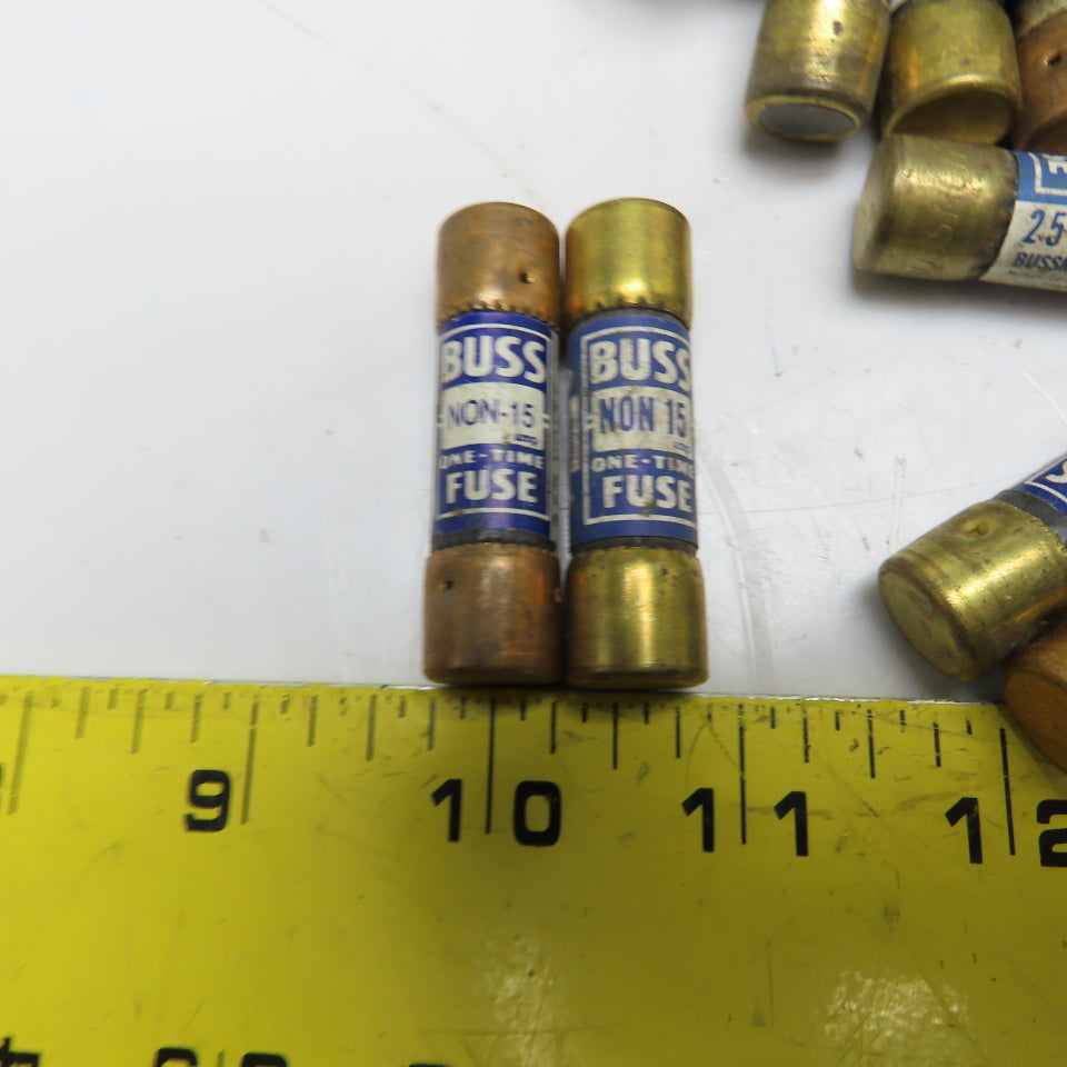 Buss NON 15 15A 250V One Time Fuse Lot Of 115