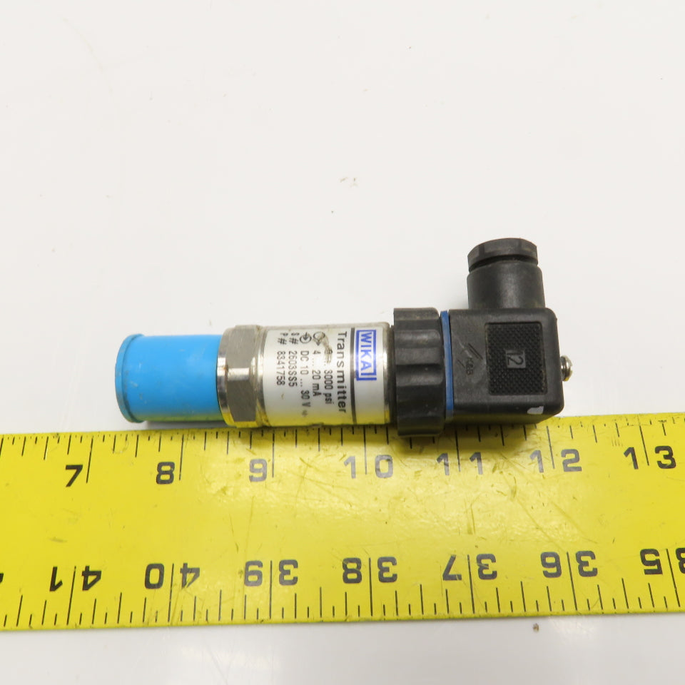 Wika 891.23.520 0-3000PSI Pressure Transmitter 10-30VDC