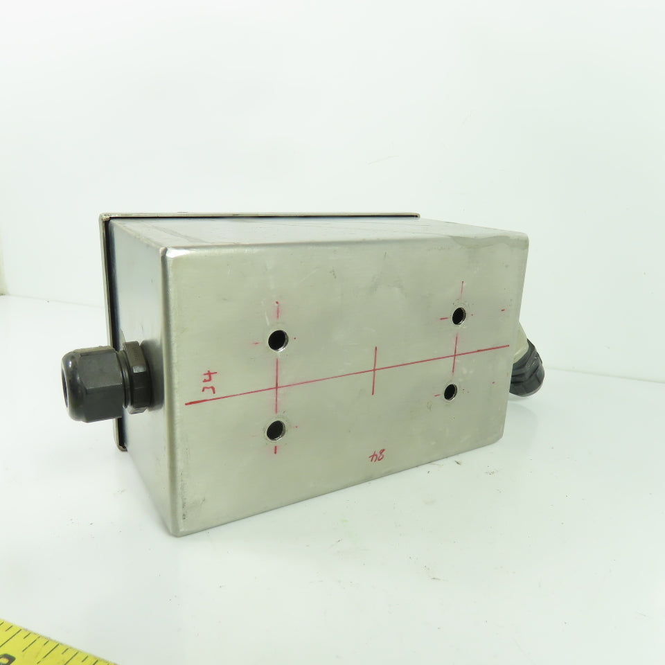 2-Button Stainless Steel Push Button Station 6-1/4" x 4" x 3-1/2"
