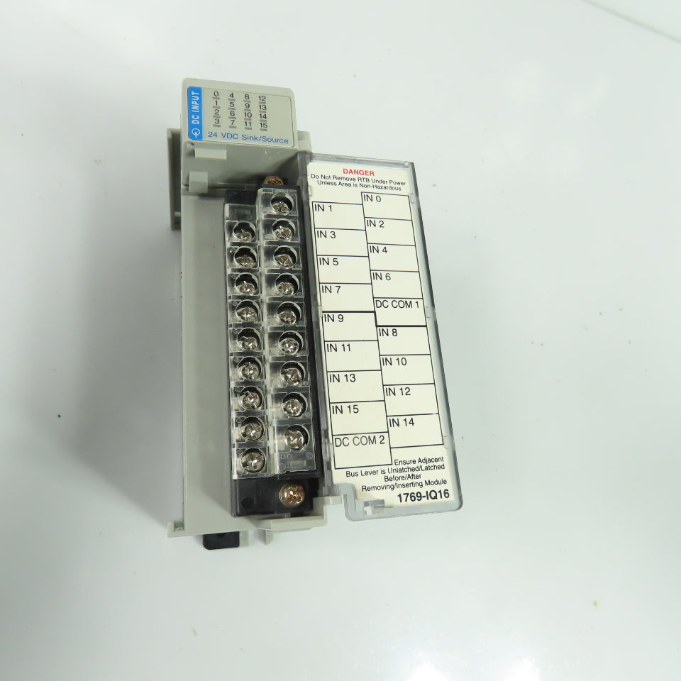 Allen-Bradley 1769-IQ16 16 Pt. DC Digital Input Module Ser A Rev 2 F/W Rev 3.1