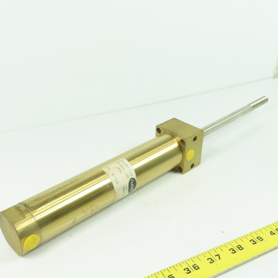 Aurora S2915 200 PSI Max Air Brass Air Cylinder 6" Stroke 1-1/2" Bore