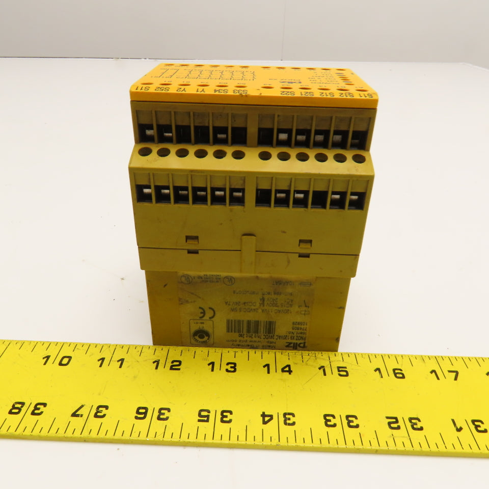 Pilz PNOZ X9 774605 2 Channel Safety Relay 120VAC 24VDC 7n/o 2n/c