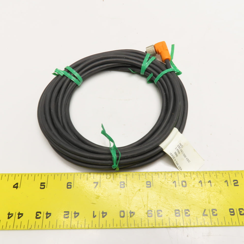 Balluff BKS-S20-PU-05 Single Ended Cordset 250VAC 300VDC 3 Pin 5m