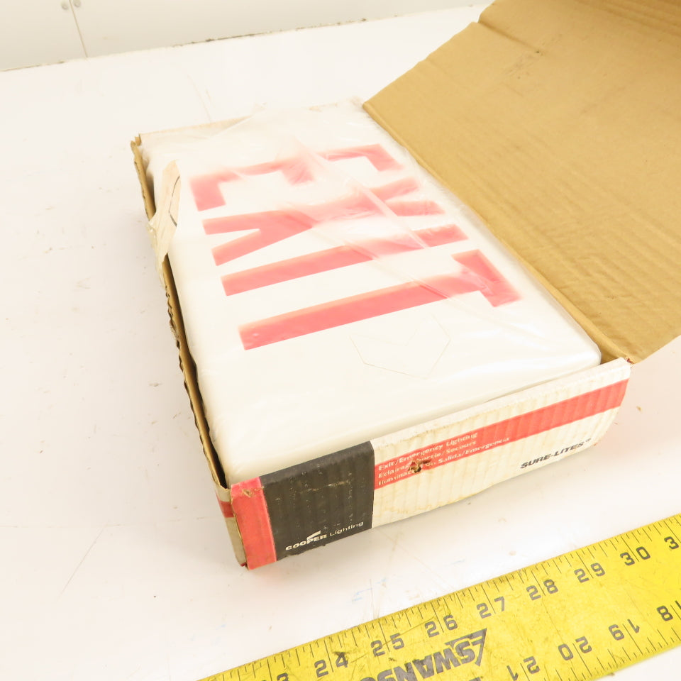 Sure-Lites LPX70RWH Polycarbonate LED Exit Sign White Housing 120/277V