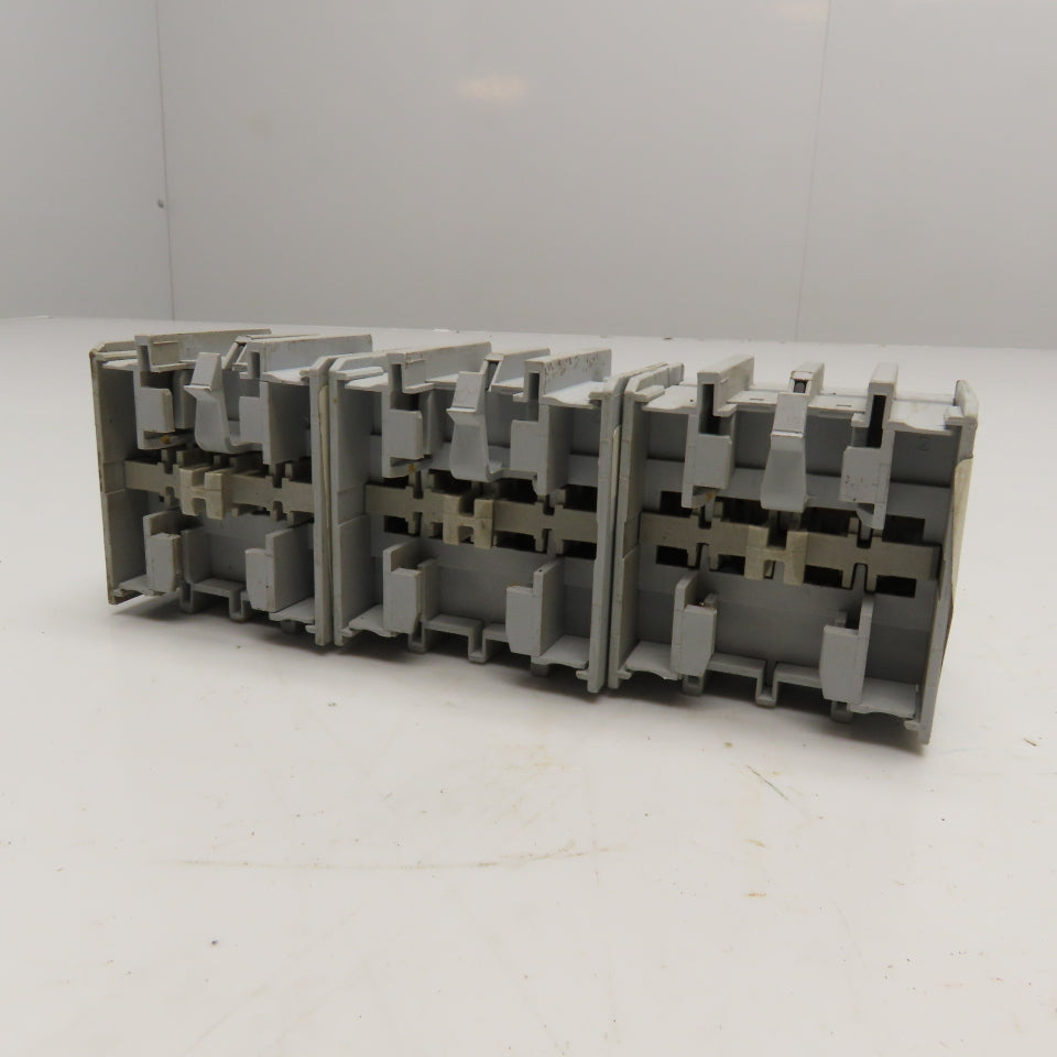 Allen Bradley 100-F Auxiliary Contact Block 600V 10A 4N/O Contacts Lot Of 3