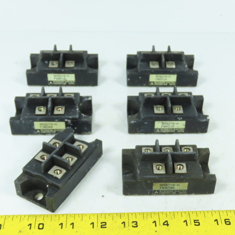 Mitsubishi Electric RM30TA-H 3-Phase Diode Bridge Rectifier Module 800V Lot Of 6