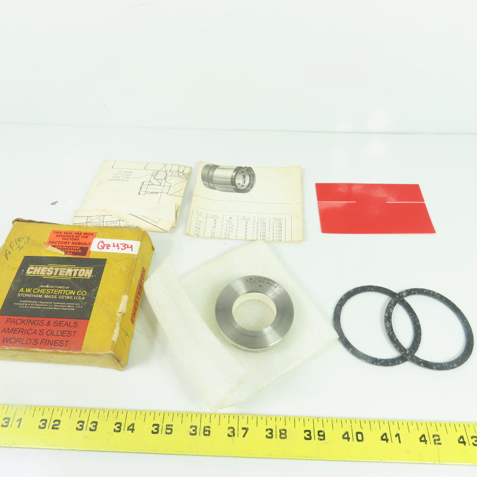 Chesterton 07434 Mechanical Seal Factory Rebuilt 316 Stainless Steel #10 RB S/A