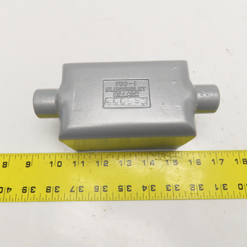 Killark FDC-1 Deep Rigid Conduit Electrolet Outlet Box 1/2" Threaded Hub