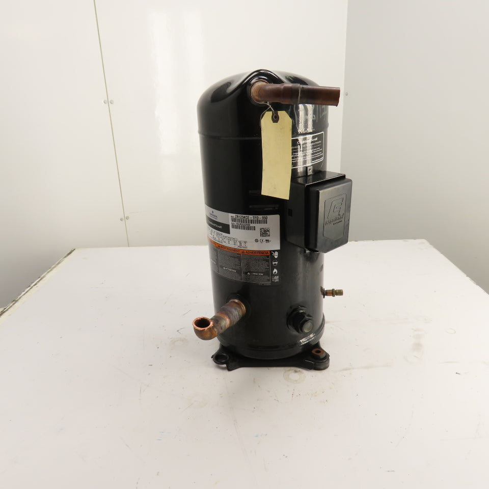Copeland ZR125KCE-TFD-950 10HP Scroll Compressor 460V 3Ph 3500RPM Tested