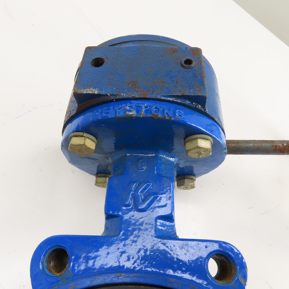 Keystone Figure 222 Lug Style Butterfly Valve 7-1/2" W/30:1 Manual Operator