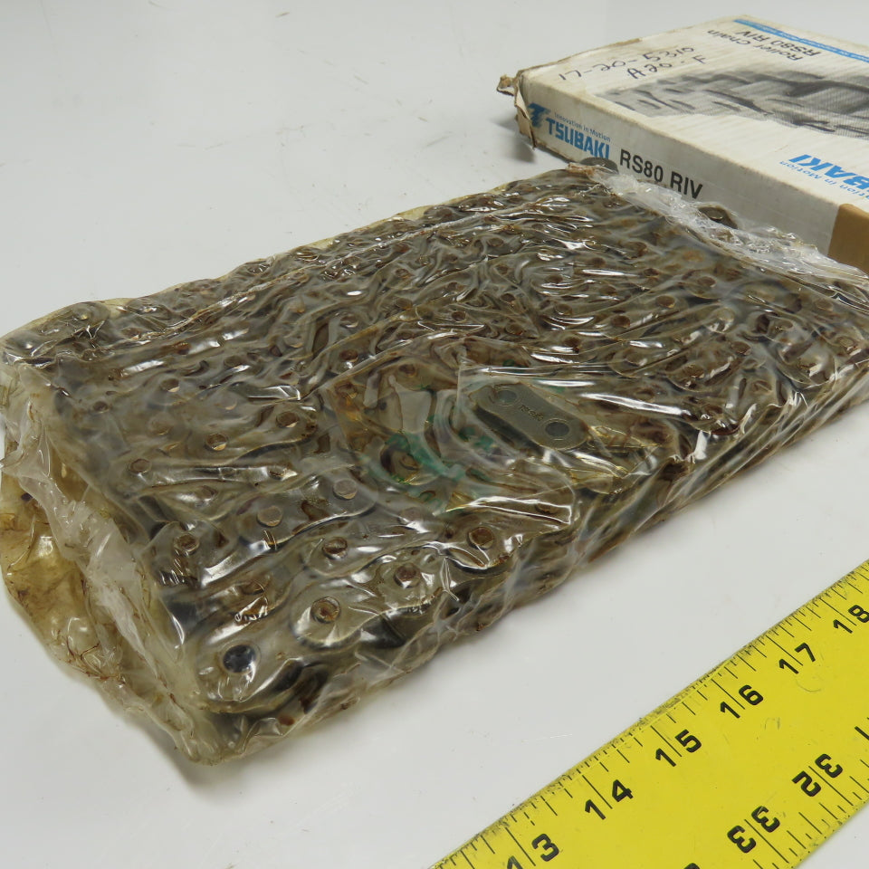 Tsubaki RS80 RIV 10ft Roller Chain NEW