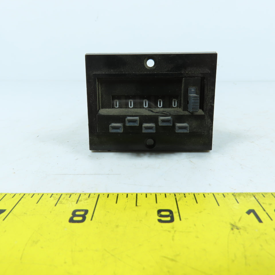 Veeder-Root 744195-221 Electromechanical Counter 115V AC Reset 14 Watts-Count 6