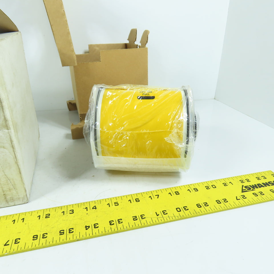 Brady 113114 GlobalMark B-595 Yellow Vinyl Label Tape Cartridge 4" x 100'