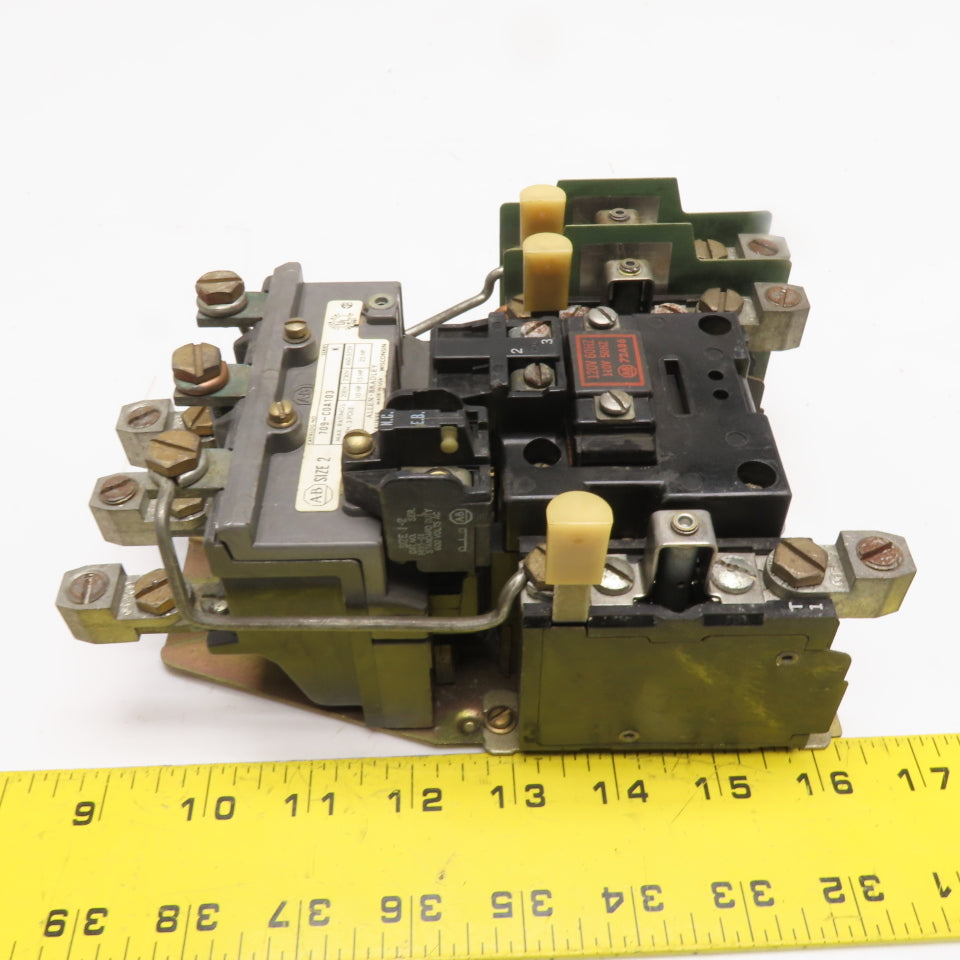 Allen Bradley 709-C0A103 Size 2 Contactor Starter 600V 25Hp 110/120V Coil