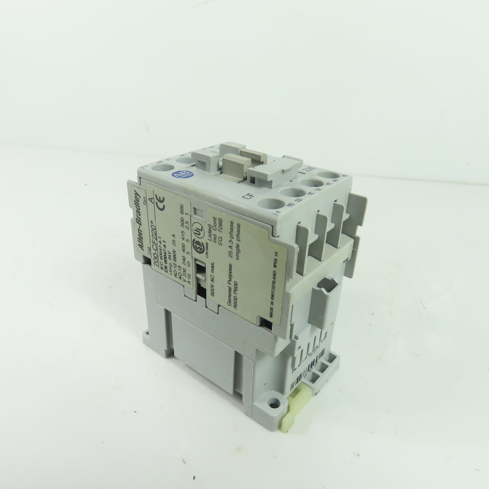 Allen-Bradley 700-CF220* IEC Control Relay 120VAC Coil 25A 600V