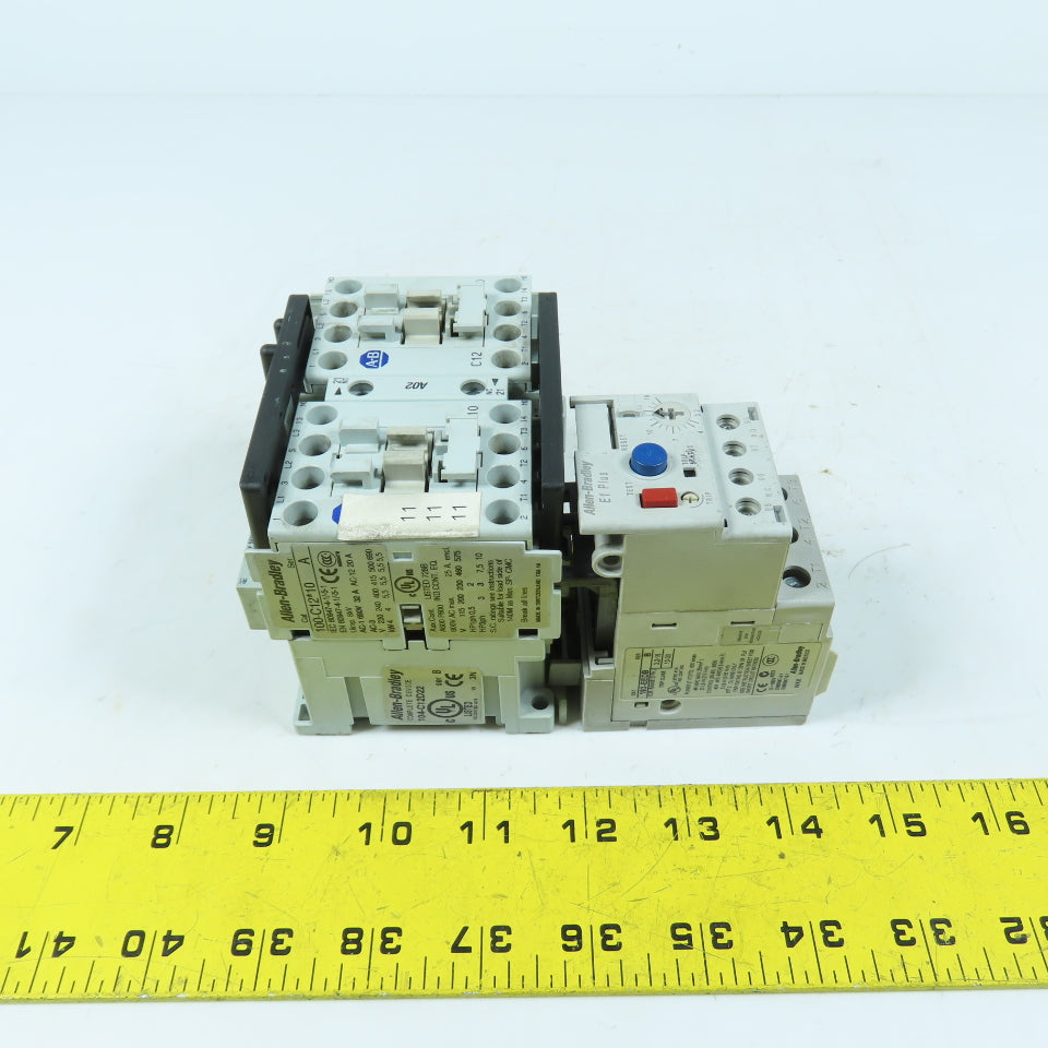 Allen-Bradley 104-C12D22 Reversing Starter 120V Coil 3.2-16A 193-EEDB Overload