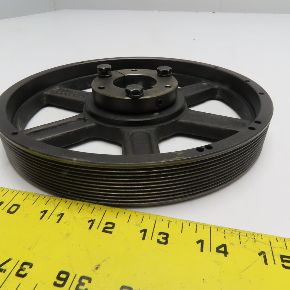 Dodge 10J800SH 8" OD 10-Groove J-Section Poly-V Belt Sheave 1-3/8" Bore