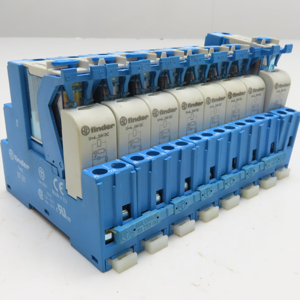 Finder 46.61.9.024.0040 8-Pole Relay Interface Module 24VDC 16A