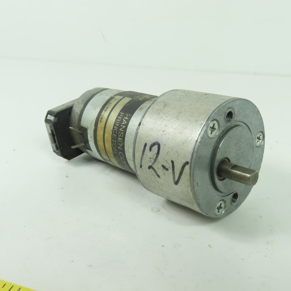 Hansen Corporation *10109-100 12V DC Gear Motor W/ CUI AMT102 Encoder 0.25"Shaft