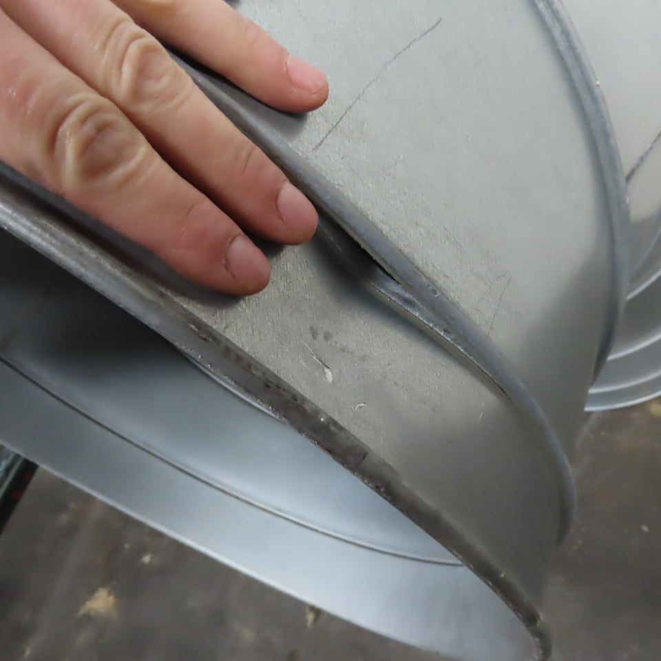 18" Quick Clamp Galvanized HVAC Duct Elbow 90° Welded Seam Nordfab Style