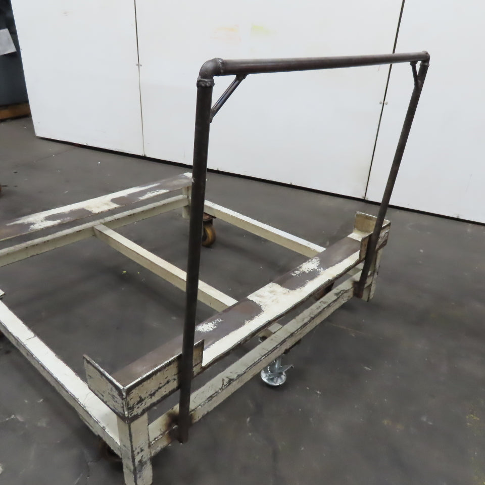 48" x 46" Custom Fab Pallet Tote Box Dolly Cart