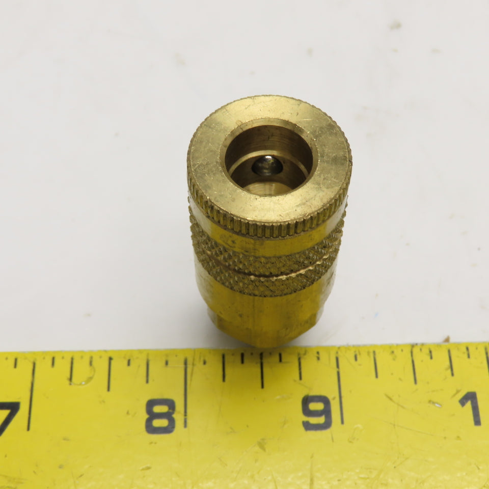 Dixon DC2101 1/8" NPT Brass Pneumatic Quick Connect Coupler