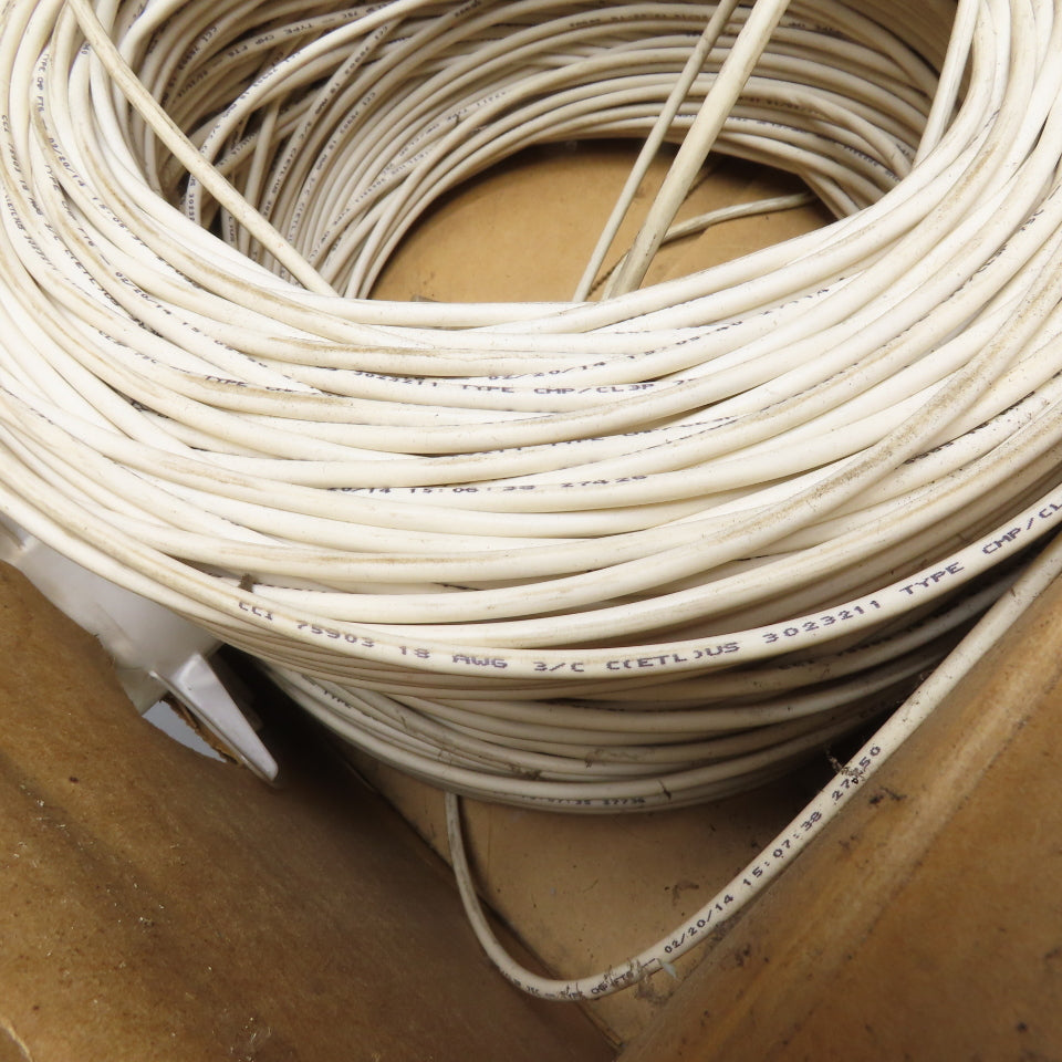 Signal Electronic Cable 75903 18/3 Shielded Plenum CMP Signal Cable 900ft Box