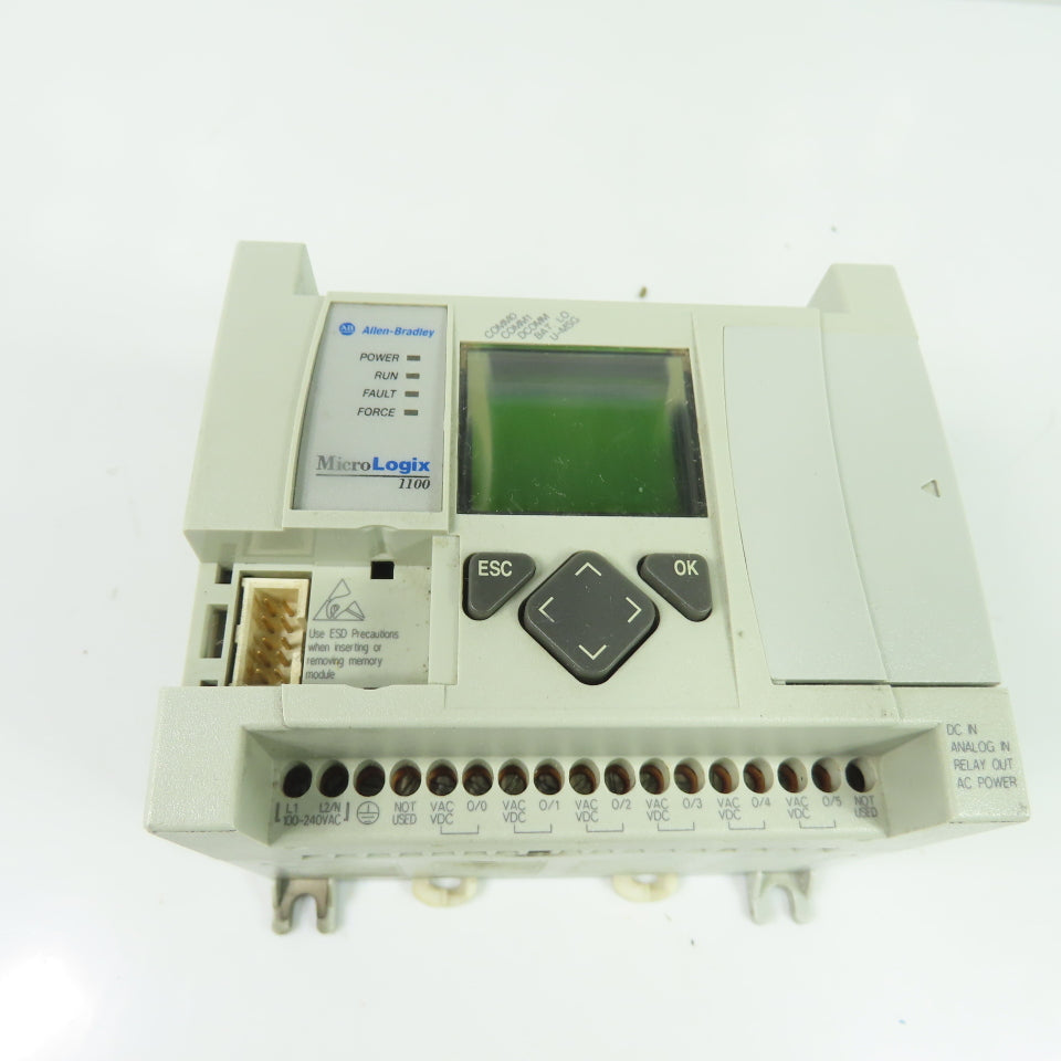 Allen-Bradley 1763-L16BWA MicroLogix 1100 PLC Controller Ser B Rev A FRN 4