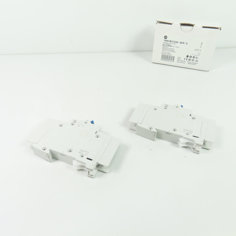 Allen-Bradley 1489-M1C040 1-Pole 4A Circuit Breakers 277VAC NEW Lot of 2
