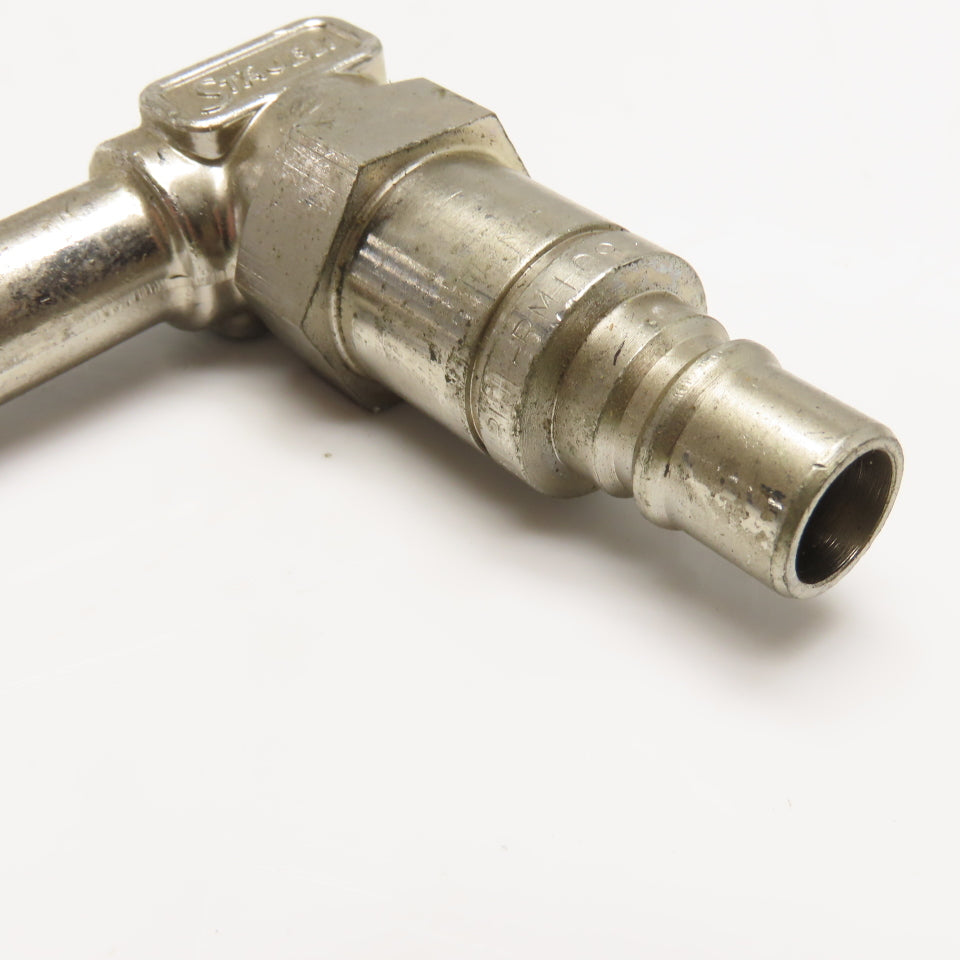 Staubli RMI 09 Temperature Control Quick Coupling 10mm Bore 90° 1/2" Hose