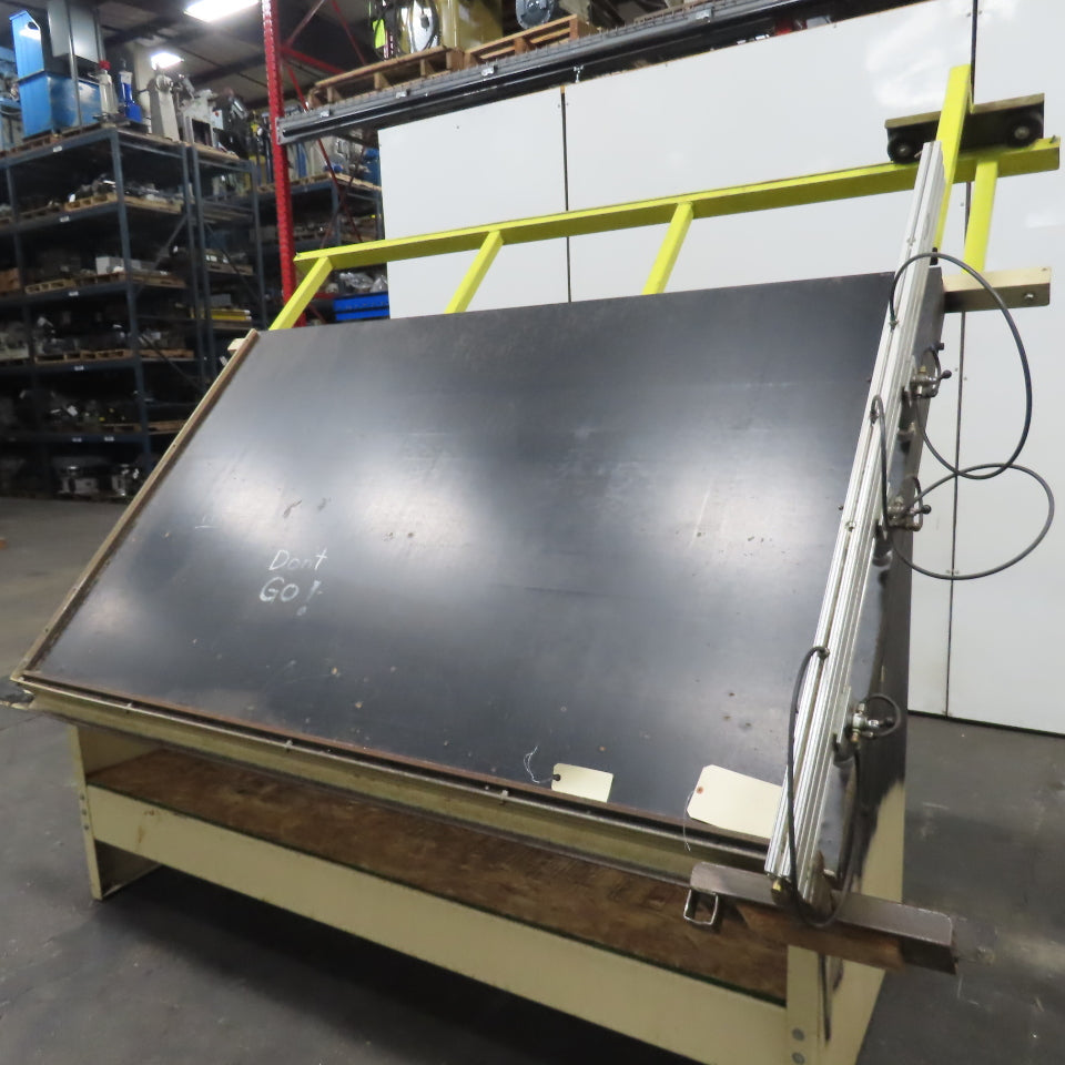 Ritter R215E/A 5' x 8' Face Frame Assembly A Frame Table 3 Pneumatic Clamps