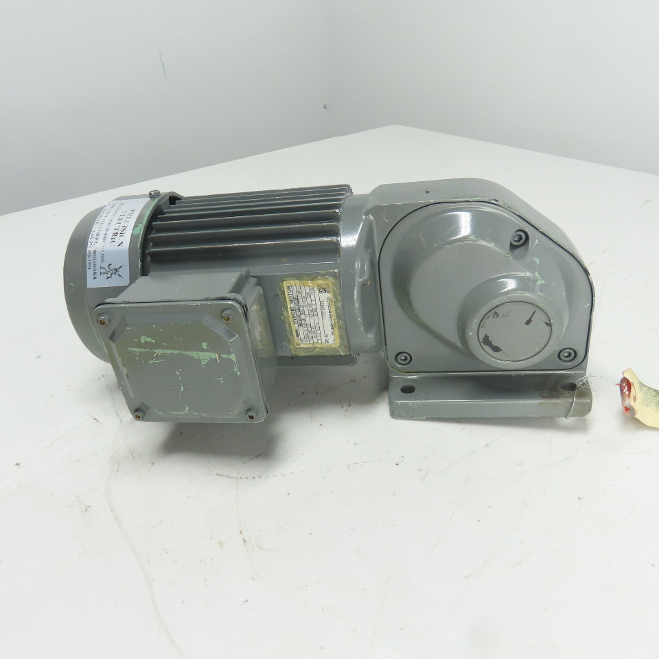 Tsubaki Emerson HMTA040-24L30LBH 0.4kW Hypoid Gear Motor 1:30 Ratio 200/220V 3Ph