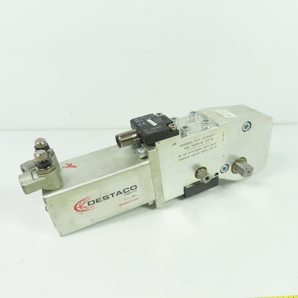 Destaco 82L3N-203B7H0B Pneumatic Power Clamp W/ Sensor 10-30VDC 6 bar
