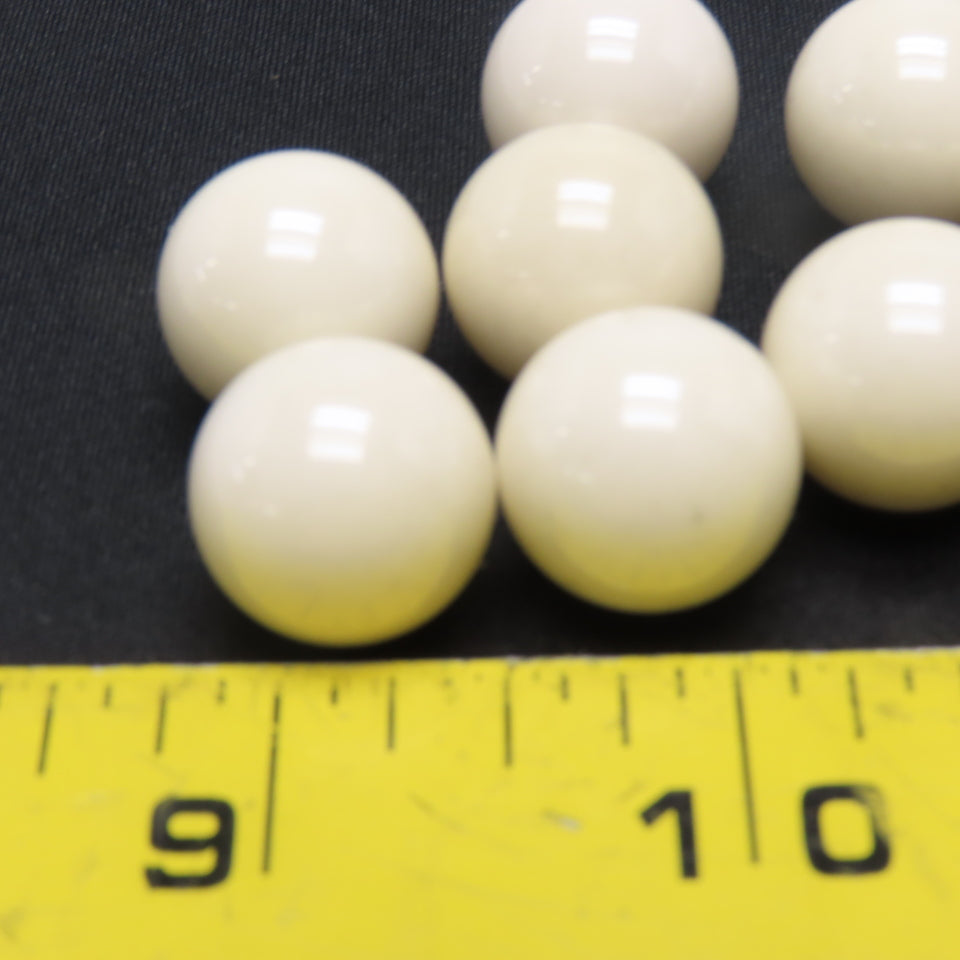 11/16" Diameter Unknown Grade Ceramic Ball Lot Of 9
