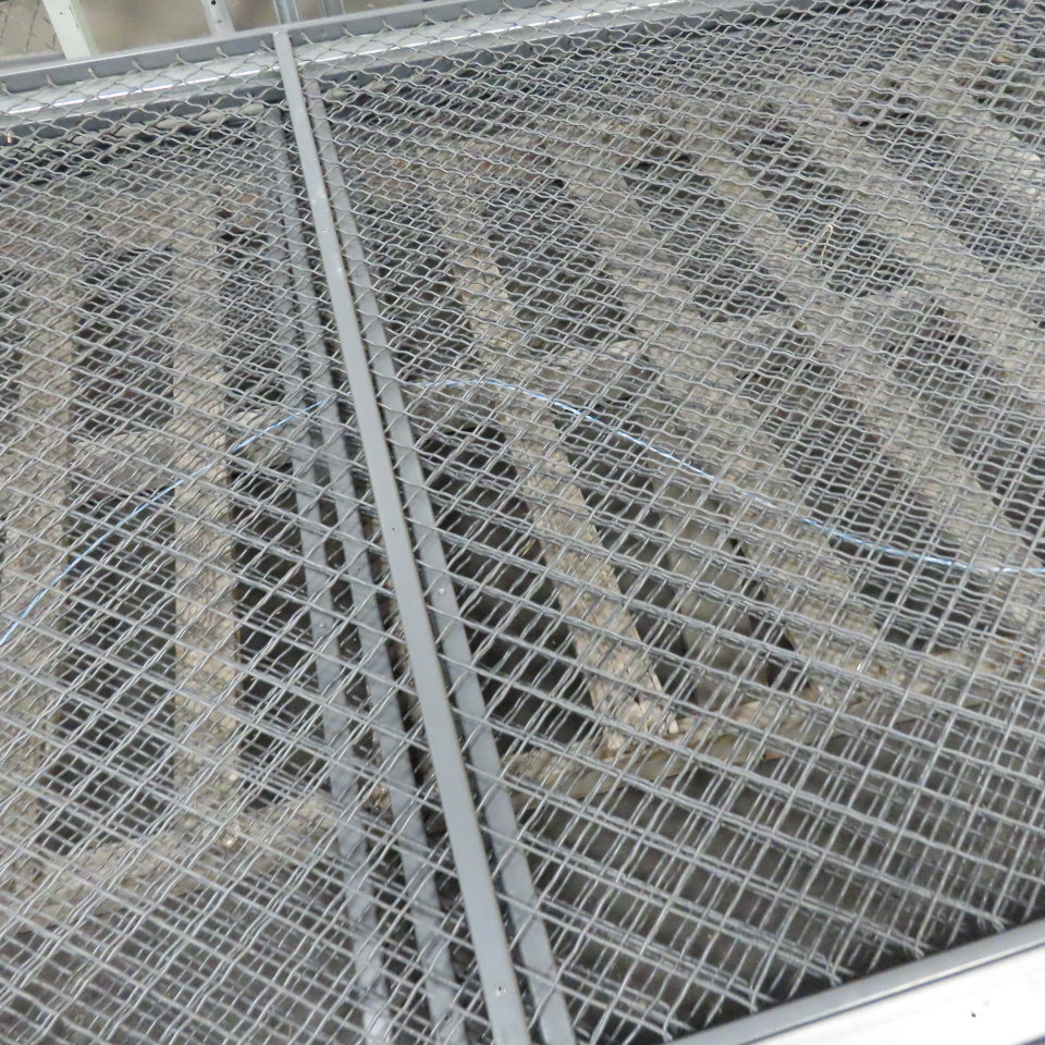 Folding Guard Wov-N-Wire Modular Steel Partition Wire Cage Room Kit 96"T W/Door